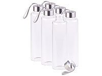 PEARL Flasche Glas, Glasflasche Schraubverschluss, Waterbottles