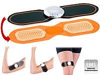 PEARL sports EMS-Muskeltrainer/-Stimulator für Arme, Beine & Taille, 2 Pads; Hula-Hoop-Reifen Hula-Hoop-Reifen 