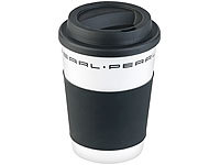 PEARL Kaffeebecher mit Deckel, Kaffeetasse mit Deckel