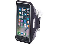 PEARL sports Sport-Armband-Tasche für Smartphones & iPhones bis 4,7", schweißfest