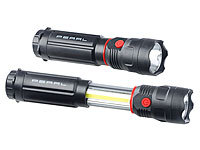PEARL Magnettaschenlampe, LED Taschenlampe mit Magnetfuß