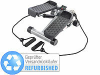 PEARL sports Ministepper m. Expander & Trainingscomputer (refurbished); Heimtrainer mit Tablet-/ Laptop-Ablagen, Twisting Disk Bauch- & Hüft-Trainer Heimtrainer mit Tablet-/ Laptop-Ablagen, Twisting Disk Bauch- & Hüft-Trainer 