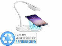 PEARL Tischlampe Qi, Schreibtischlampe Ladefunktion