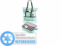 PEARL Schwimmbadtasche, Strandtaschen mit Kühlfunktion, Beachtaschen; Mikrofaser-Badetücher Mikrofaser-Badetücher Mikrofaser-Badetücher 
