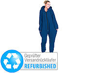 PEARL basic Jumpsuit aus flauschigem Fleece, blau, Größe XXL (Versandrückläufer)