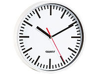 PEARL Wanduhren, Küchenuhren, Wanduhr Bahnhof, Bahnhofsuhr klein