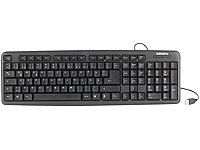 PEARL QWERTZ Tastatur, Standard Tastatur, Kabel Tastatur
