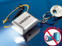; Taschenlampen Dynamo, Taschenlampen ohne BatterienPockets Taschen Torches Laternen mobile batterielose Lichter Power Schütteltaschenlampen Schüttelnwiederaufladbare aufladbare ladbare Akkus Akkumulatoren Batterien rechargeables 