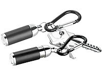 PEARL Schlüssellampe, Minilampe, LED Mini Taschenlampe