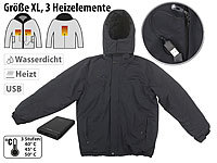 PEARL urban Beheizbare Outdoor-Jacke mit Powerbank (5.000 mAh), Größe XL; Herren Softshell-Jacken Herren Softshell-Jacken Herren Softshell-Jacken Herren Softshell-Jacken 