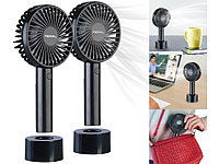 PEARL Handlüfter, Fan, Akku Handventilator, Schreibtisch Ventilator
