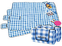 PEARL Picknickdecke gepolstert, Picknick-Decke, wasserdicht