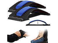 PEARL sports 2er-Set Rückenstrecker und -Dehner mit Massage-Noppen, 4 Höhen; Twisting Disk Bauch- & Hüft-Trainer 