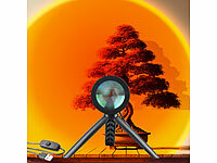 PEARL Sonnenuntergangslampe, LED Sonnenuntergangsleuchte, Sonnenlampe