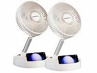 ; USB-Akku-Tischventilatoren mit LED-Leuchten USB-Akku-Tischventilatoren mit LED-Leuchten USB-Akku-Tischventilatoren mit LED-Leuchten 