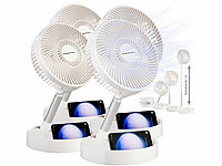 PEARL Akku Ventilator USB, Teleskop-Standventilatoren