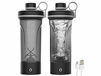 PEARL sports Eiweiß Mixer, Akkubetriebene Fitness Shaker