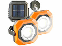 PEARL Akku Led, Akku-LED-Arbeitsleuchte, Akku-Solarlampe