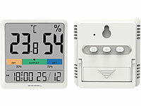 ; Digitales Thermometer/Hygrometer mit Uhrzeit-Anzeige und Wecker Digitales Thermometer/Hygrometer mit Uhrzeit-Anzeige und Wecker 