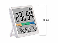 ; Digitales Thermometer/Hygrometer mit Uhrzeit-Anzeige und Wecker Digitales Thermometer/Hygrometer mit Uhrzeit-Anzeige und Wecker 