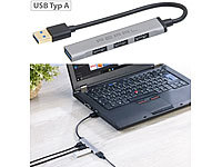 PEARL USB Mehrfach, USB Hub Adapter, 4-fach-USB-Hub