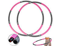 PEARL sports 2er-Set Hula-Hoop-Reifen, Schaumstoff-Ummantelung, bis 1,8kg, Ø 98cm; Hula-Hoop-Reifen Hula-Hoop-Reifen Hula-Hoop-Reifen Hula-Hoop-Reifen 