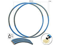 PEARL sports 2er-Set Hula-Hoop-Reifen, Schaumstoff-Mantel, befüllbar bis 6 kg, Ø 88