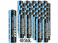 PEARL Micro-Akku AAA, aufladbare Akku Batterie, Akkus AAA aufladbar