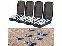 PEARL Boulespiele, Boule-Spiele mit Metallkugeln, Boulesets