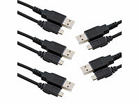 PEARL USB-Ladekabel Handys, Handy-Ladekabel Micro-USB
