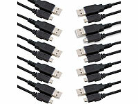 PEARL Ladekabel Mikro-USB, USB-Kabel Handy