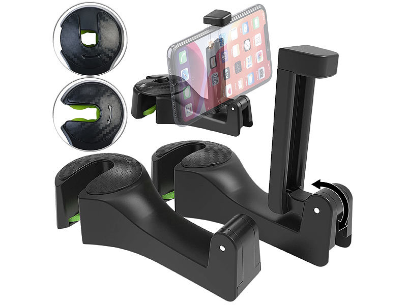 ; USB-Solar-Powerbanks mit LED-Taschenlampe, Universal-Smartphone & Tablet-Ständer 