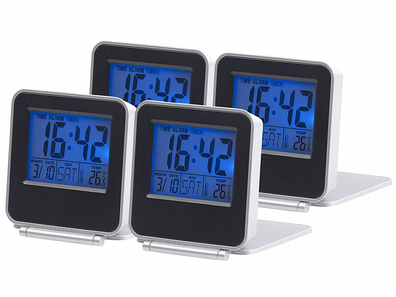 ; Funk-Wecker mit Thermometern Funk-Wecker mit Thermometern Funk-Wecker mit Thermometern 